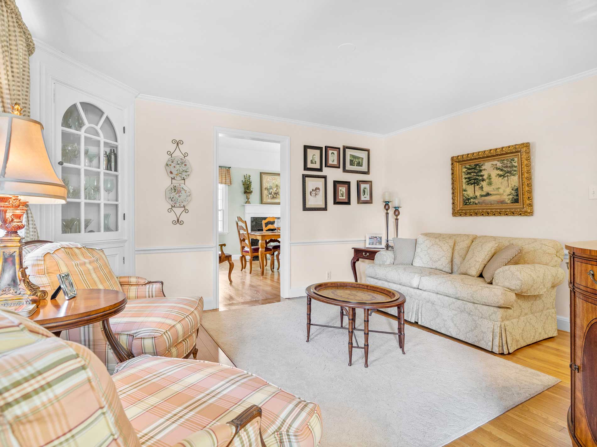 Living room 9 Marvin Road Wellesley, MA