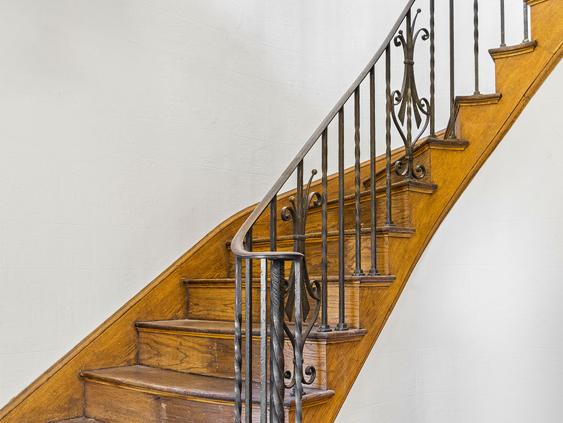 iron staircase, 37 Pickwick Way, Wellesley, home