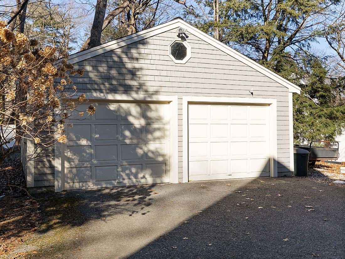 2 car garage, 121 Glen Street, Wellesley, MA home