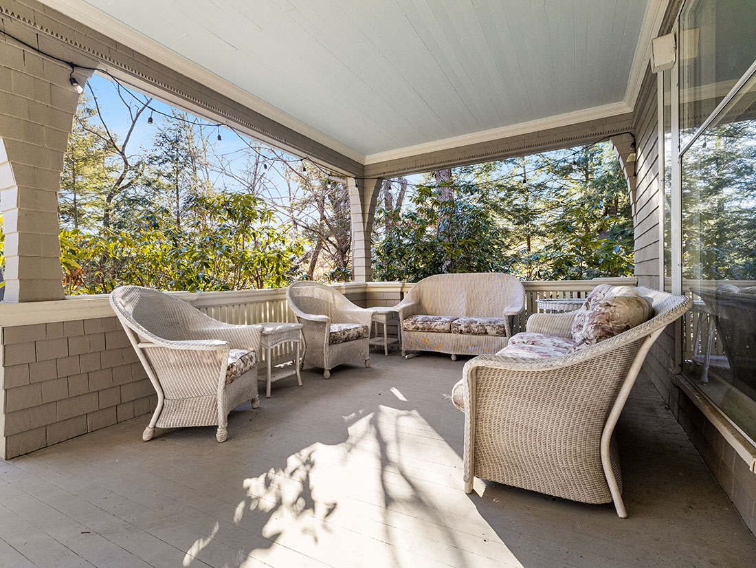 Porch, 121 Glen Street, Wellesley, MA home